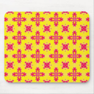 Artdeco Flowers in Retro Style Mouse Mat
