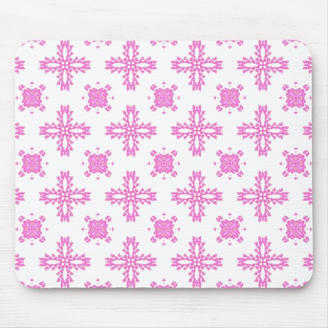 Artdeco Flowers in Retro Style Mouse Mat (Front)