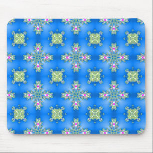 Artdeco Flowers in Retro Style Mouse Mat