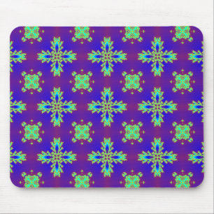 Artdeco Flowers in Retro Style Mouse Mat