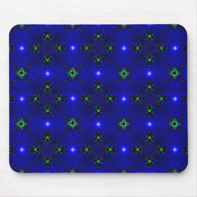 Artdeco Flowers in Retro Style Mouse Mat (Front)