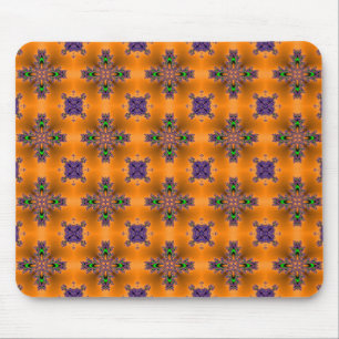 Artdeco Flowers in Retro Style Mouse Mat