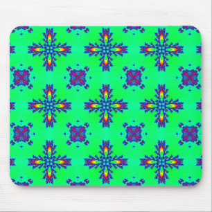 Artdeco Flowers in Retro Style Mouse Mat