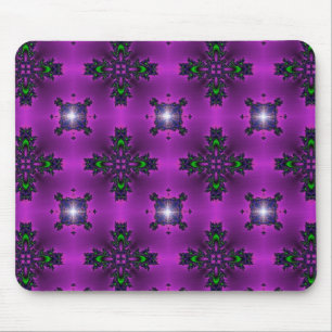 Artdeco Flowers in Retro Style Mouse Mat