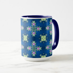 Artdeco Flowers in Retro Style Mug
