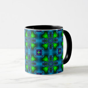 Artdeco Flowers in Retro Style Mug