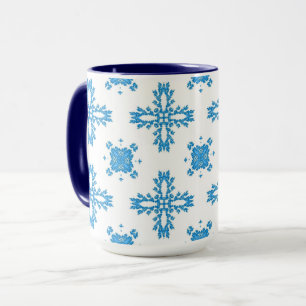 Artdeco Flowers in Retro Style Mug