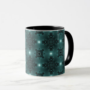 Artdeco Flowers in Retro Style Mug