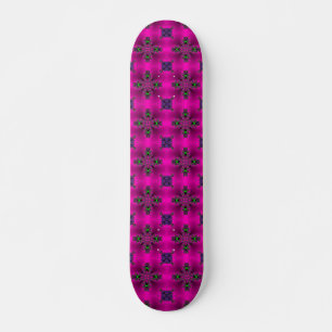 Artdeco Flowers in Retro Style Skateboard