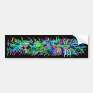 Artdeco in Regenbogen Style Bumper Sticker