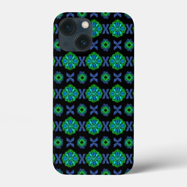 Artdeco Tulip Flowers in Retro Style Case-Mate iPhone Case (Back)