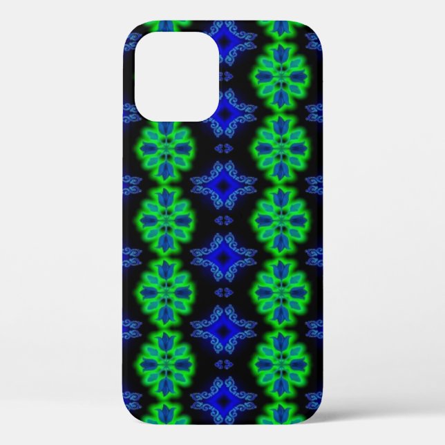 Artdeco Tulip Flowers in Retro Style Case-Mate iPhone Case (Back)