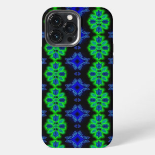 Artdeco Tulip Flowers in Retro Style iPhone 13 Pro Max Case