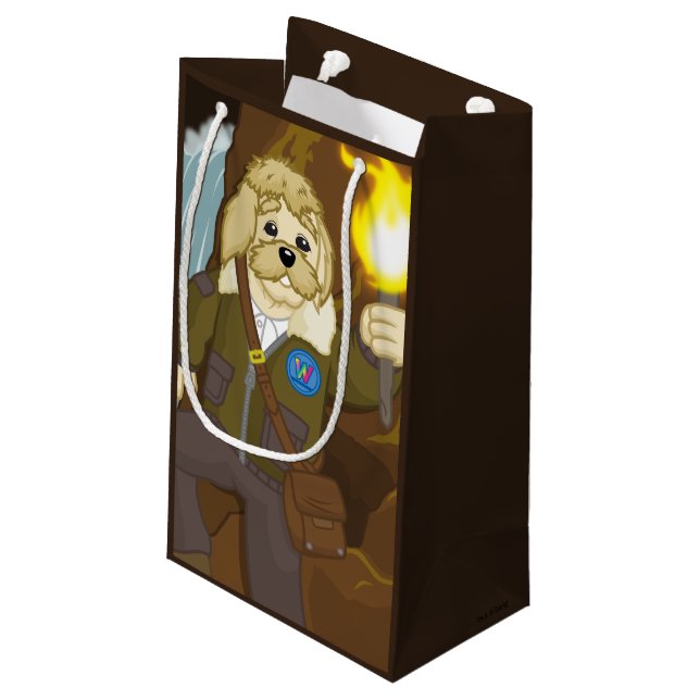 Arte Fact Goes Exploring Small Gift Bag (Back Angled)