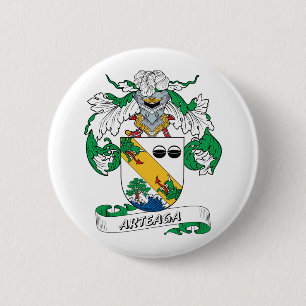 Arteaga Family Crest 6 Cm Round Badge