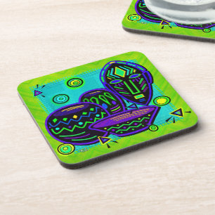 Artefact African Pop Art Coaster