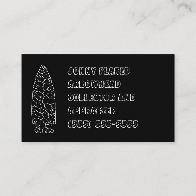 Artefact collector business cards (Front)