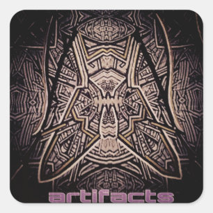 artefacts - fly on the wall of enlightenment square sticker