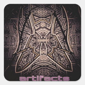 artefacts - fly on the wall of enlightenment square sticker