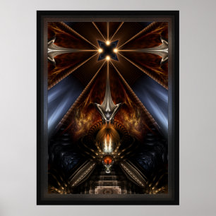 Arteknyia Fantasy Fractal Art Composition Poster