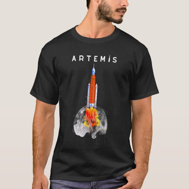 Artemis 1 SLS Rocket Launch Mission To The Moon An T-Shirt (Front)