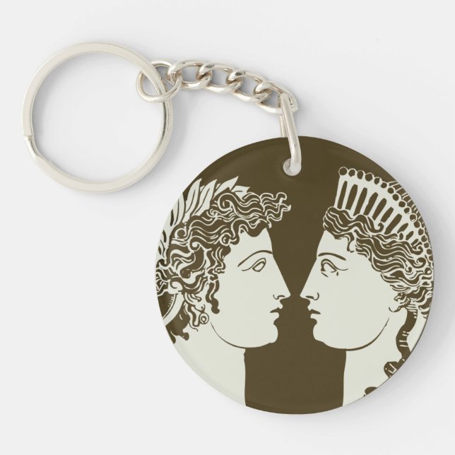 Artemis and Apollo Key Ring (Front)