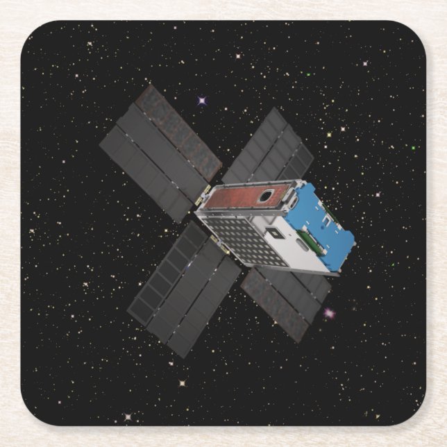 Artemis BioSentinel CubeSat Square Paper Coaster (Front)