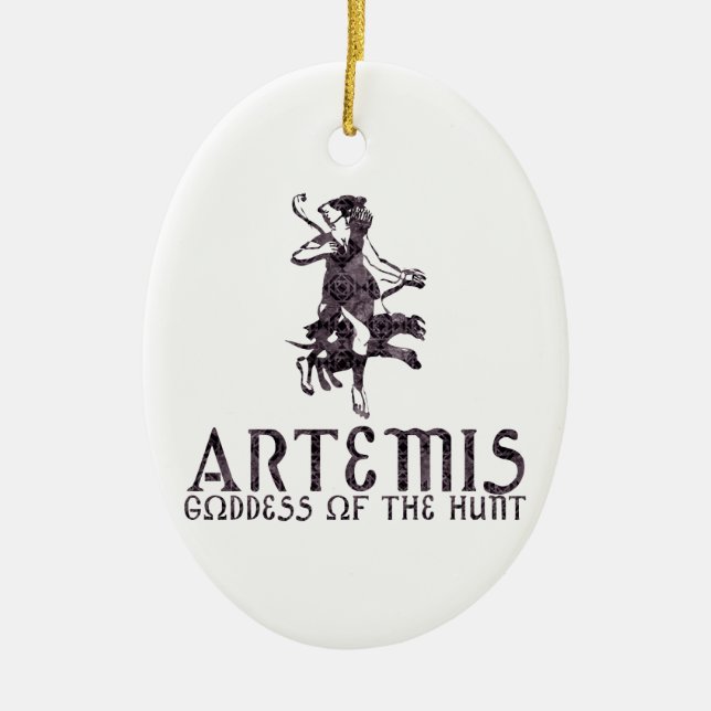 Artemis Ceramic Tree Decoration (Front)
