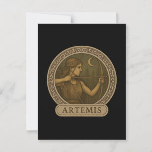Artemis Goddess of the Hunt Postcard