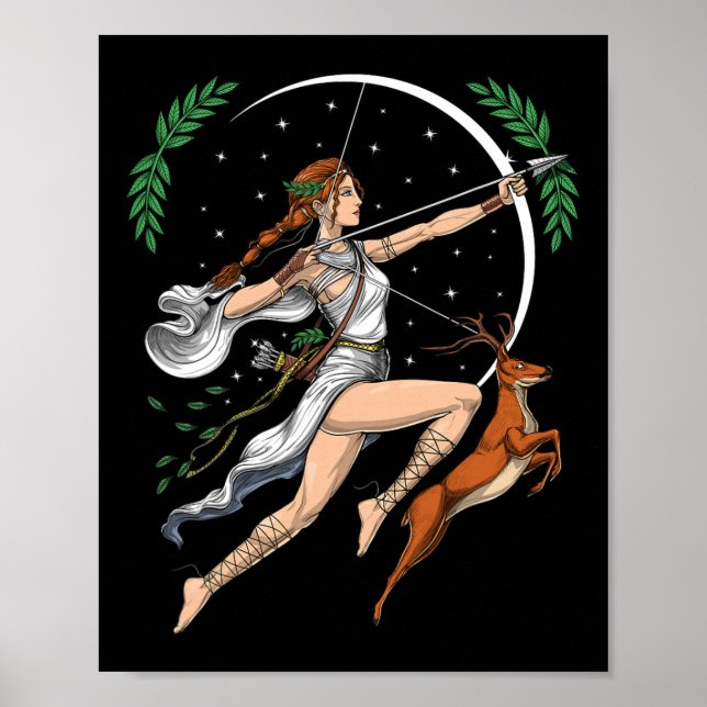 Artemis Greek Goddess Of Hunting Ancient Greece My Poster (Front)