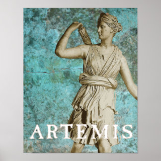 Artemis Greek Goddess Poster