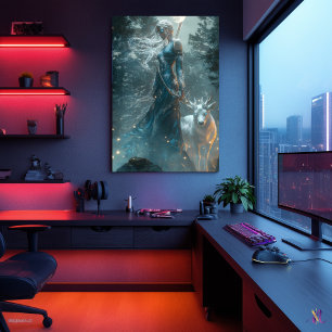 Artemis, Huntress of the Moon - Goddess of Wild Poster