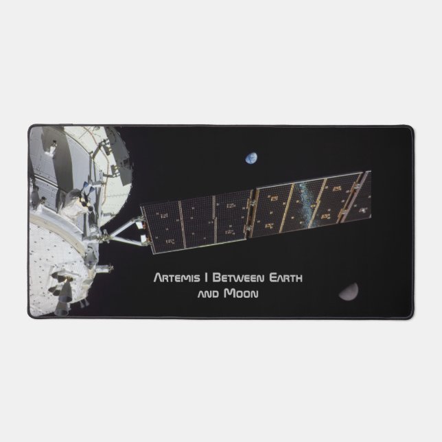  Artemis I Between Earth and Moon Desk Mat (Front)
