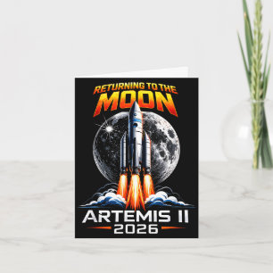 Artemis ii back to the moon 2026 gift for men card