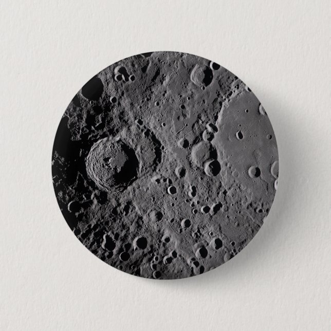Artemis II Lunar Craters 6 Cm Round Badge (Front)