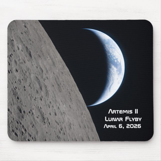 Artemis II Lunar Flyby Mouse Mat (Front)