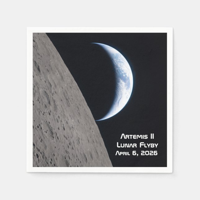 Artemis II Lunar Flyby Napkin (Front)