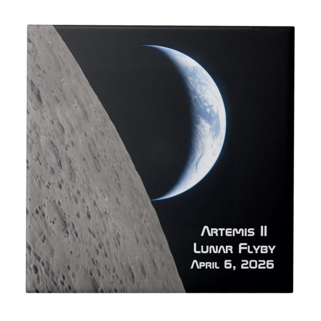 Artemis II Lunar Flyby Tile (Front)