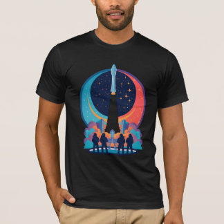 Artemis II Mission: Journey to the Moon - Retro Ve T-Shirt