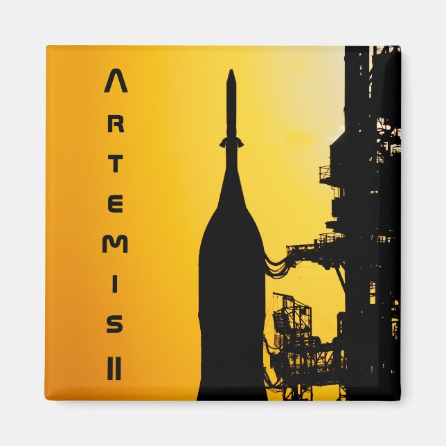 Artemis II to Launch Pad Magnet (Front)