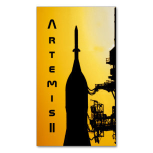 Artemis II to Launch Pad Magnetic Business Card