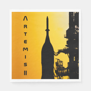 Artemis II to Launch Pad Napkin