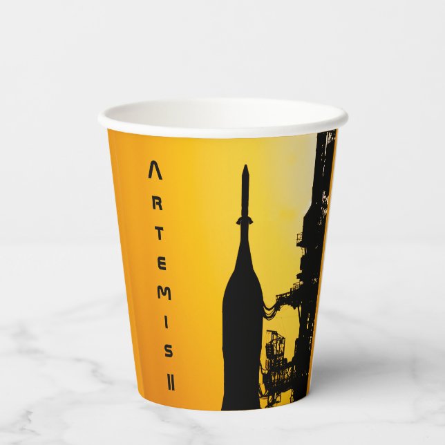 Artemis II to Launch Pad Paper Cups (Back)