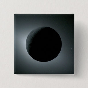 Artemis II Total Solar Eclipse 15 Cm Square Badge