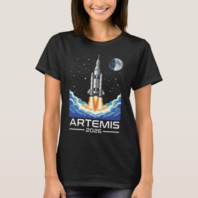 Artemis Launch to The Moon T-Shirt (Front)
