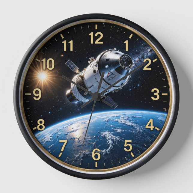 Artemis Lunar Mission Clock (Front)