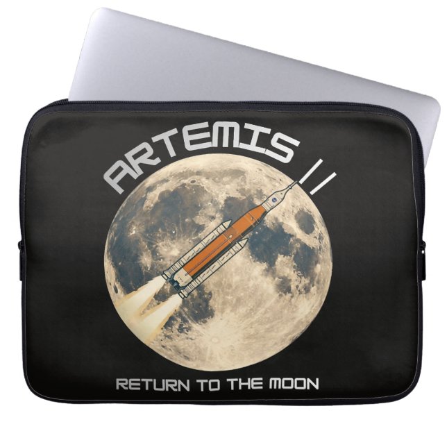 Artemis moon mission laptop sleeve (Front)