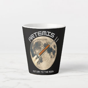 Artemis moon mission latte mug