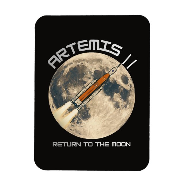 Artemis moon mission magnet (Vertical)