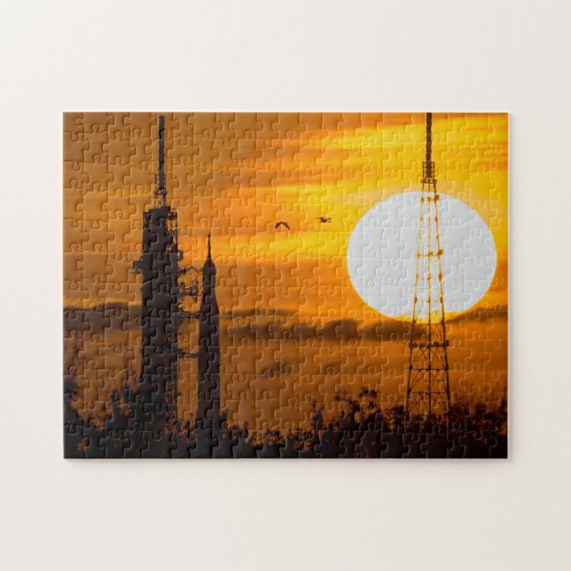 Artemis Moon Rocket at Dawn Jigsaw Puzzle (Horizontal)
